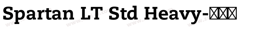 Spartan LT Std Heavy字体转换